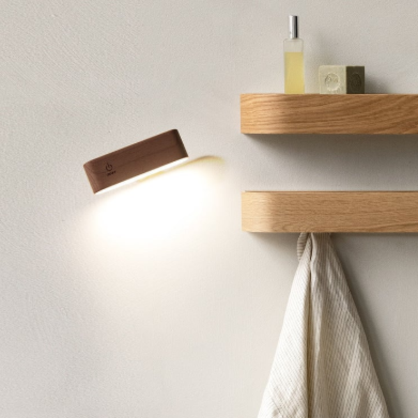 360° Draaibare Magnetische Houten Lamp voor Moderne Sfeerverlichting-Lamp-DeWoonVallei-DeWoonVallei