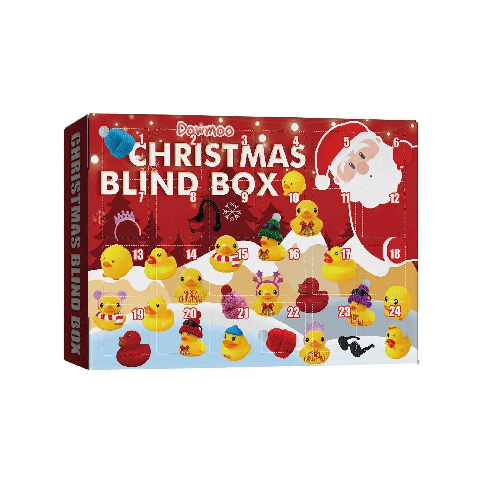 Adventskalender – Eendjes Voor Kerst 2025-Vermaak & huidige evenementen > Cadeaus & souvenirs > Cadeausets & geschenkverpakkingen > Adventskalenders-DeWoonVallei-DeWoonVallei
