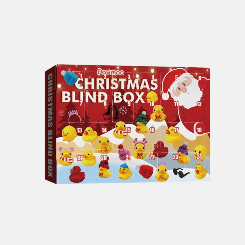 Adventskalender – Eendjes Voor Kerst 2025-Vermaak & huidige evenementen > Cadeaus & souvenirs > Cadeausets & geschenkverpakkingen > Adventskalenders-DeWoonVallei-Rood-DeWoonVallei