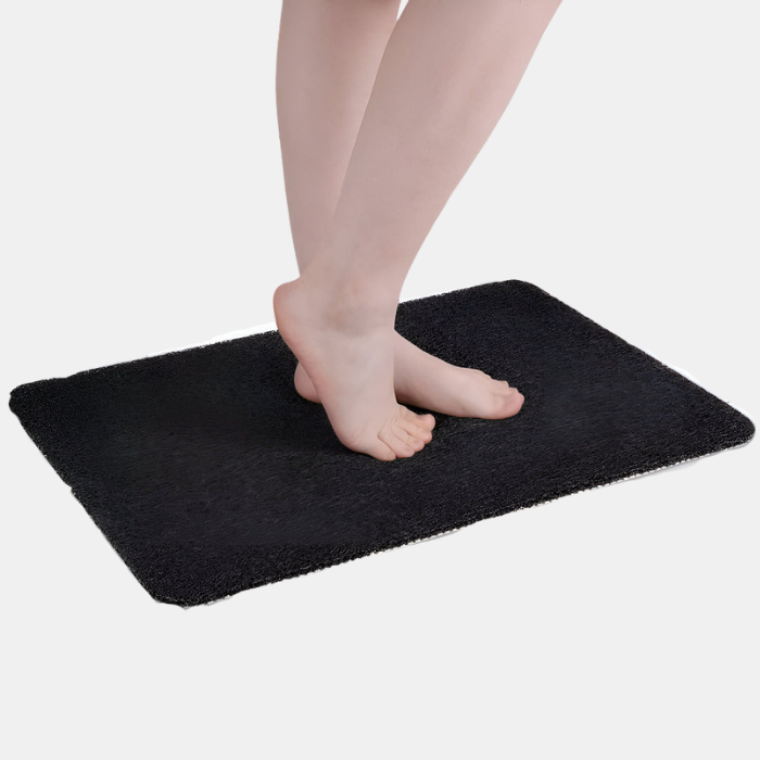 Antislip Douchemat met Zachte Voetondersteuning – Comfort, Hygiëne & Stijl in Één-DeWoonVallei-Zwart-40x60cm-DeWoonVallei