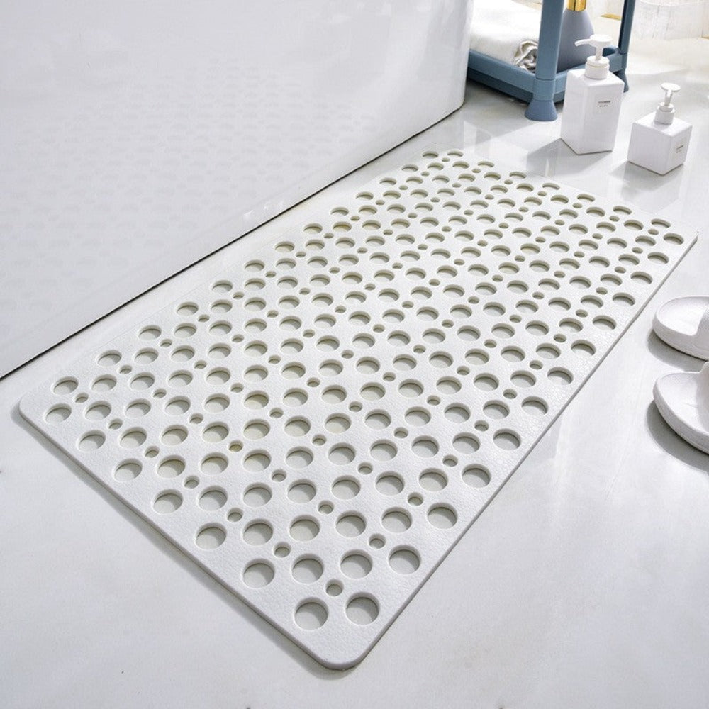 Antislip Douchemat met Zuignappen en Sneldrogend Ontwerp-DeWoonVallei-Wit-43x75cm-DeWoonVallei