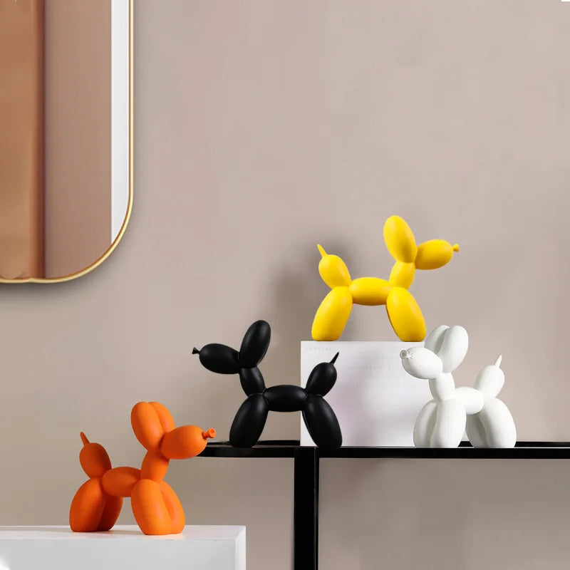 Ballon Hond Beeld – Modern Scandinavisch Design & Speelse Tafeldecoratie-Home & Garden-DeWoonVallei-Alle kleuren 4st-DeWoonVallei