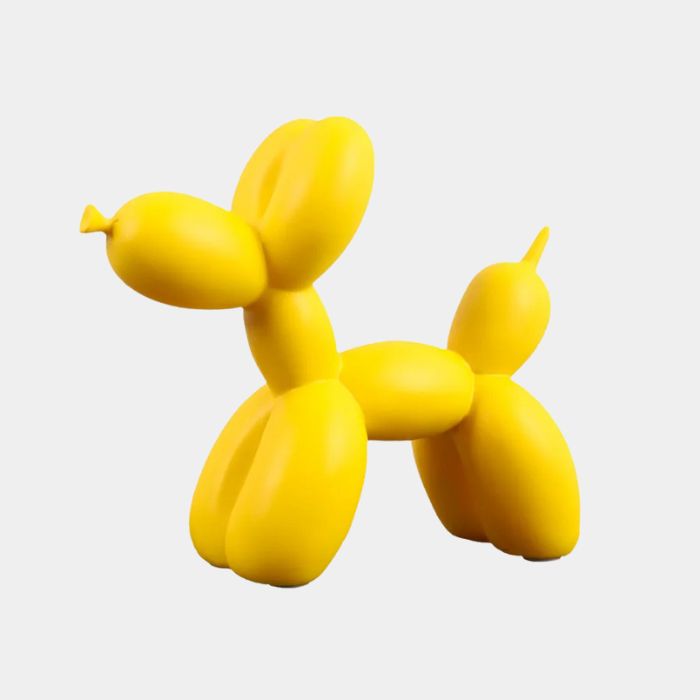 Ballon Hond Beeld – Modern Scandinavisch Design & Speelse Tafeldecoratie-Home & Garden-DeWoonVallei-Geel-DeWoonVallei