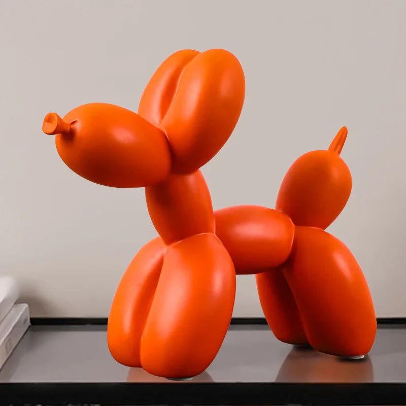 Ballon Hond Beeld – Modern Scandinavisch Design & Speelse Tafeldecoratie-Home & Garden-DeWoonVallei-Oranje-DeWoonVallei