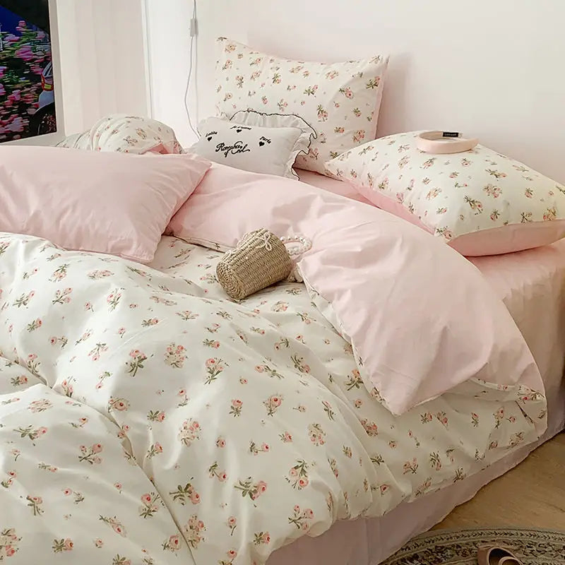 Bloemen Beddengoed Set – Romantisch Design & Dromerig Slaapcomfort-Home & Garden-DeWoonVallei-DeWoonVallei