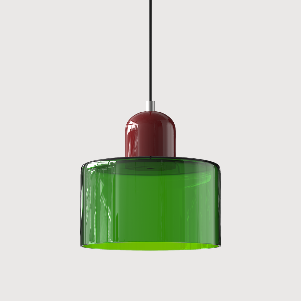 Creatieve Bauhaus Hanglamp – Geometrisch Design met Warme LED-verlichting-DeWoonVallei-Groen-Rood-DeWoonVallei