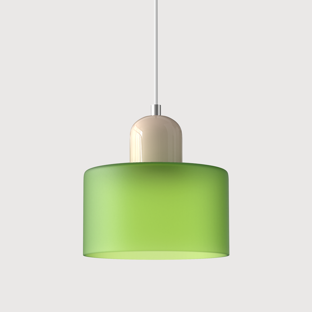 Creatieve Bauhaus Hanglamp – Geometrisch Design met Warme LED-verlichting-DeWoonVallei-Lichtgroen-Beige-DeWoonVallei