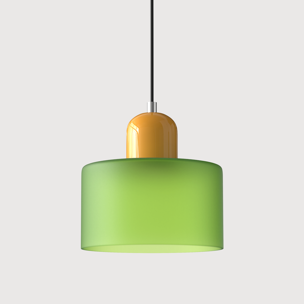 Creatieve Bauhaus Hanglamp – Geometrisch Design met Warme LED-verlichting-DeWoonVallei-Lichtgroen-Geel-DeWoonVallei
