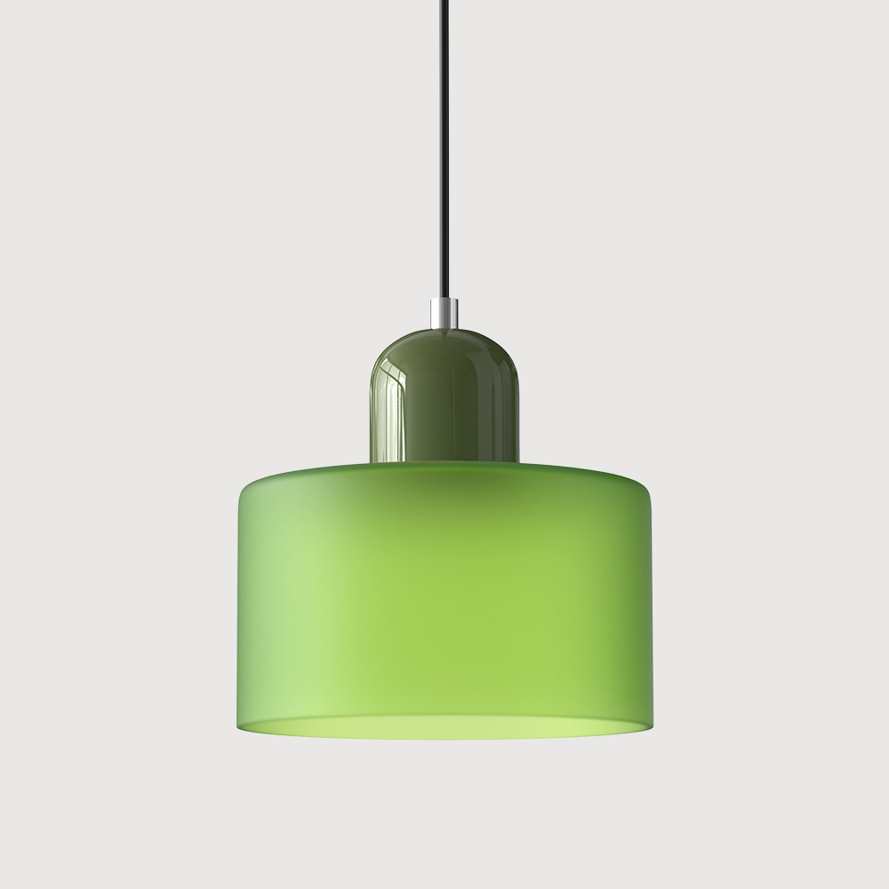 Creatieve Bauhaus Hanglamp – Geometrisch Design met Warme LED-verlichting-DeWoonVallei-Lichtgroen-Groen-DeWoonVallei