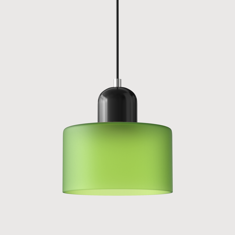 Creatieve Bauhaus Hanglamp – Geometrisch Design met Warme LED-verlichting-DeWoonVallei-Lichtgroen-Zwart-DeWoonVallei