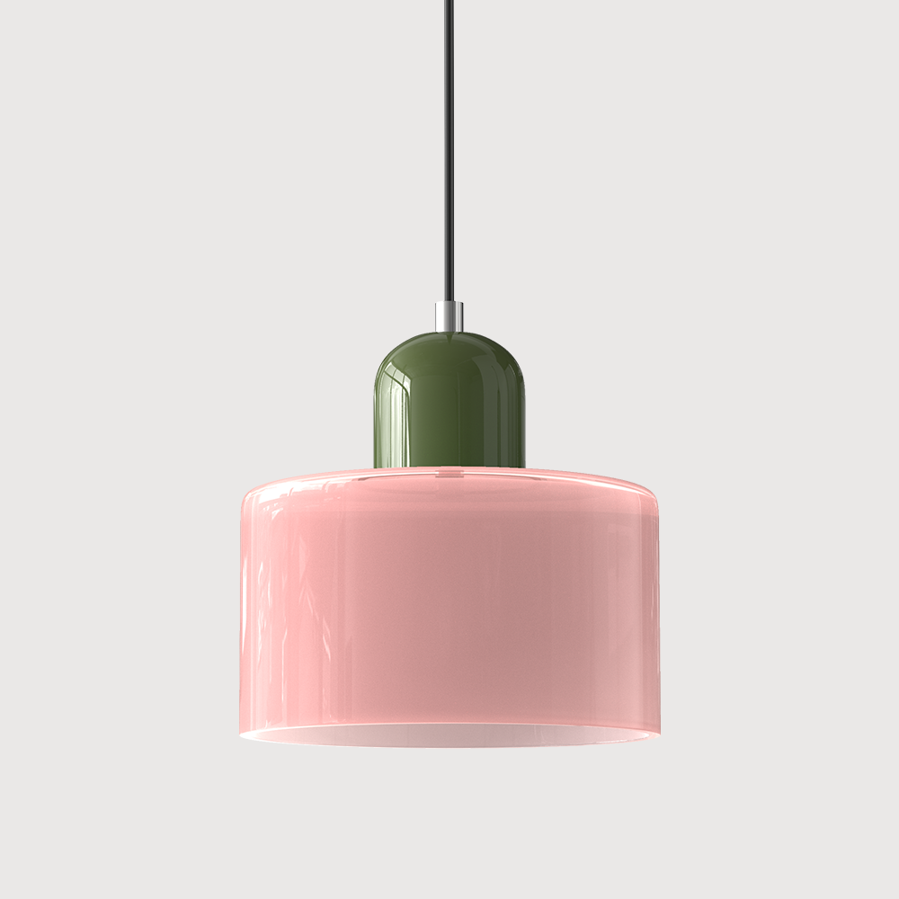 Creatieve Bauhaus Hanglamp – Geometrisch Design met Warme LED-verlichting-DeWoonVallei-Roze-Groen-DeWoonVallei