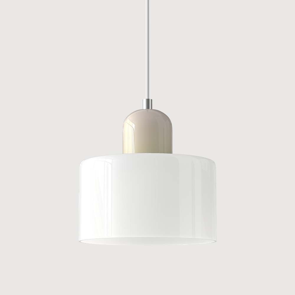 Creatieve Bauhaus Hanglamp – Geometrisch Design met Warme LED-verlichting-DeWoonVallei-Wit-Beige-DeWoonVallei