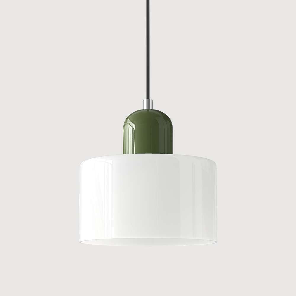 Creatieve Bauhaus Hanglamp – Geometrisch Design met Warme LED-verlichting-DeWoonVallei-Wit-Groen-DeWoonVallei