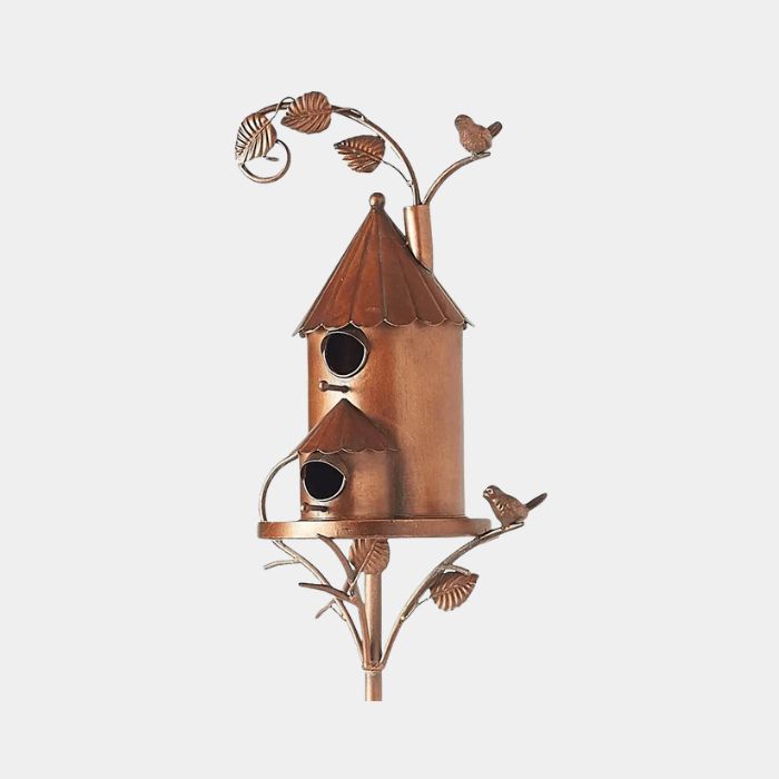 Decoratief Vogelhuis op Paal – Handgemaakt Design & Weerbestendige Tuinversiering-Home & Garden-DeWoonVallei-A-DeWoonVallei