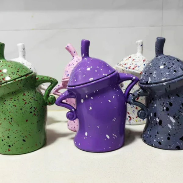 Decoratieve Opbergpot met Speels Design & Grote Capaciteit-Home & Garden-DeWoonVallei-DeWoonVallei