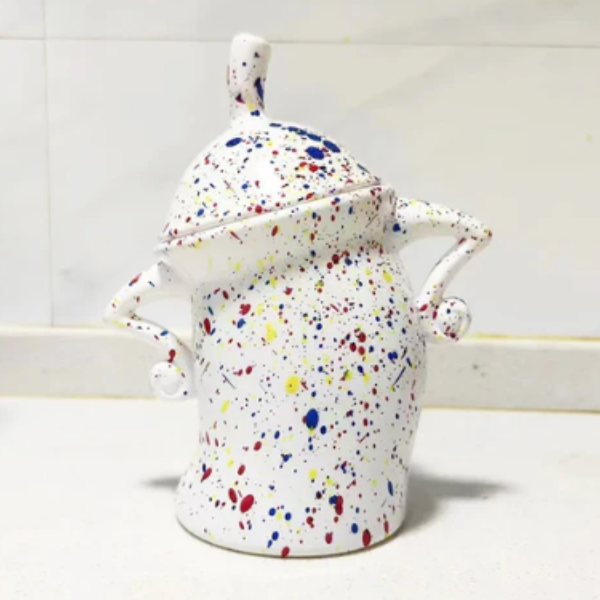 Decoratieve Opbergpot met Speels Design & Grote Capaciteit-Home & Garden-DeWoonVallei-Kleurrijk-DeWoonVallei