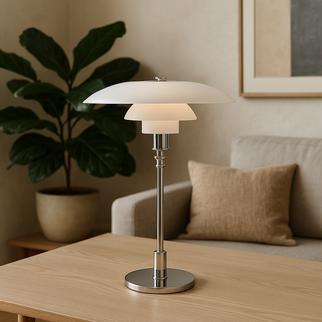Deens Minimalistisch Tafellamp – Tijdloos Scandinavisch Ontwerp met Warm LED-licht-DeWoonVallei-DeWoonVallei