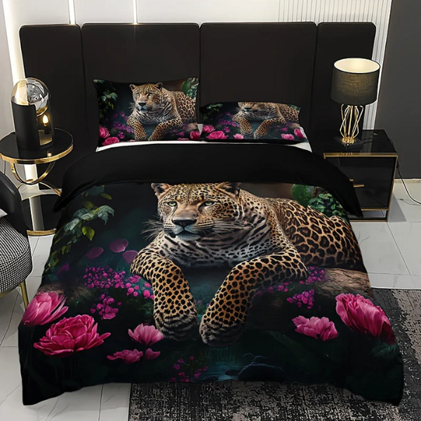 Digitale Dierenprint Beddenset Zacht, Gezellig & Stijlvol Comfort voor Elk Seizoen-Bedding-DeWoonVallei-203cm*229cm-DeWoonVallei