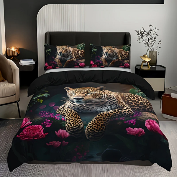 Digitale Dierenprint Beddenset Zacht, Gezellig & Stijlvol Comfort voor Elk Seizoen-Bedding-DeWoonVallei-229cm*229cm-DeWoonVallei