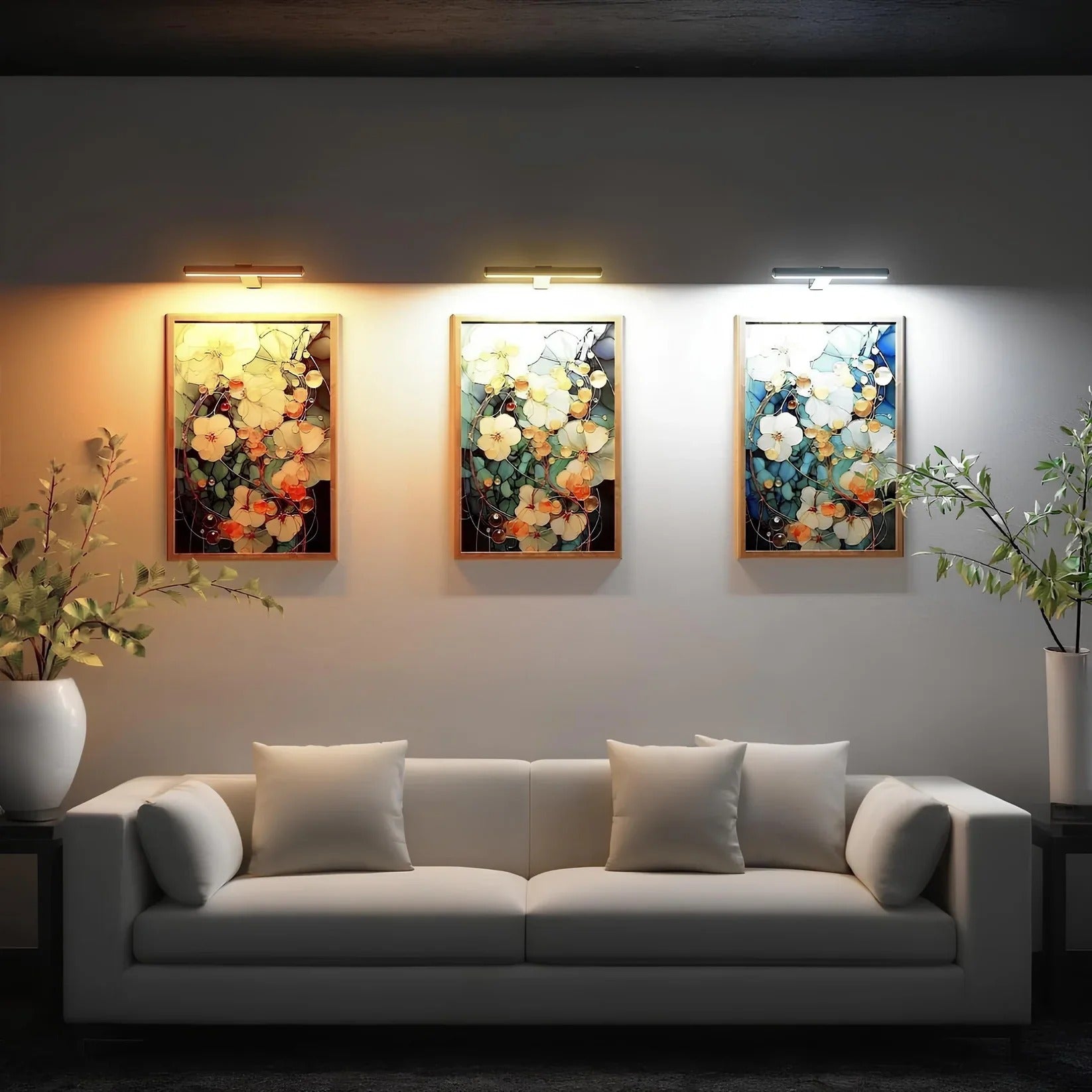 Draadloze Oplaadbare LED Schilderijverlichting met Afstandsbediening – Verstelbare, Dimbare Verlichting voor Kunst en Decoratie-DeWoonVallei-DeWoonVallei