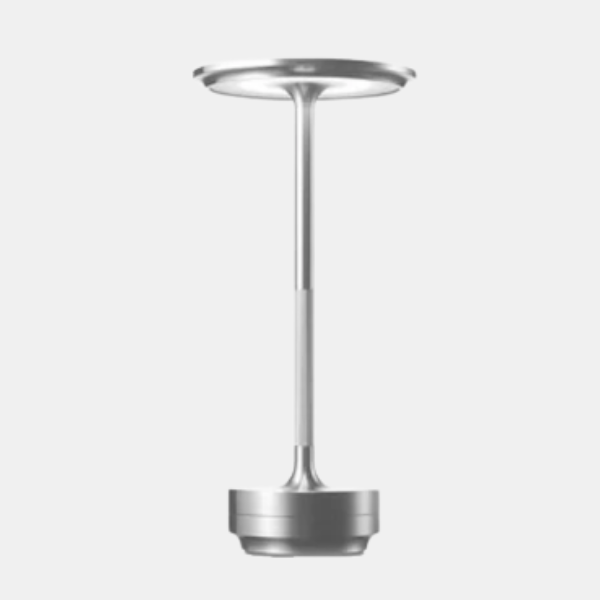Elegante Draadloze Tafellamp met Touchbediening & Dimbaar Licht-Table Lamp-DeWoonVallei-Zilver-DeWoonVallei
