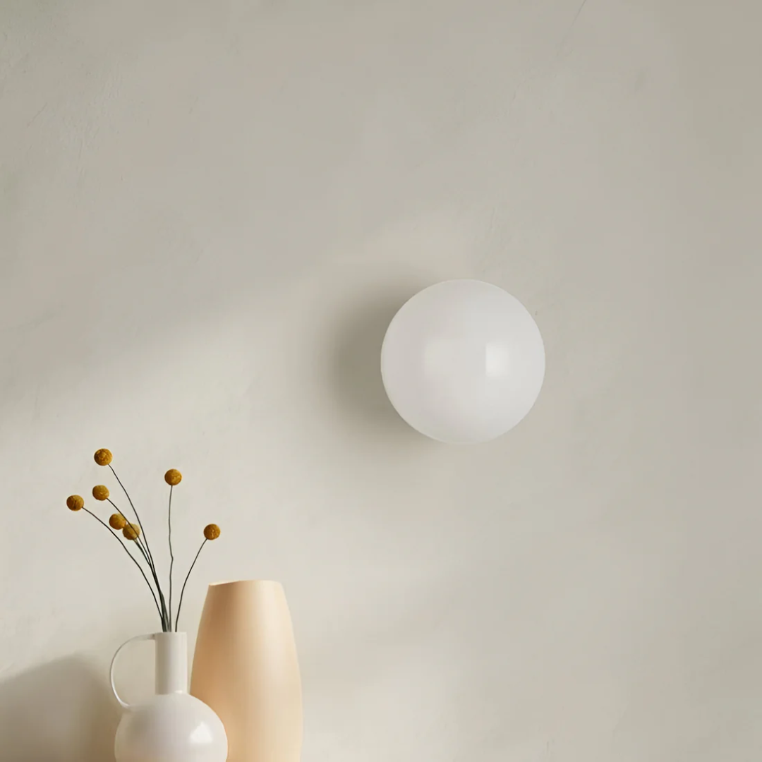 Glazen Wandlamp met Warm Licht en Minimalistisch Design-DeWoonVallei-⌀15cm-DeWoonVallei