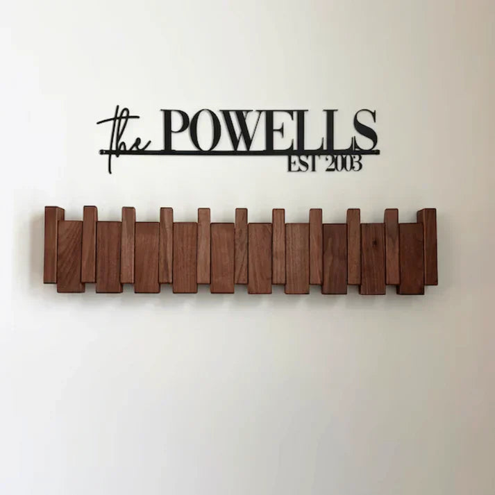 Houten Piano Wandkapstok – Elegante Wanddecoratie & Praktische Opberger-DeWoonVallei-DeWoonVallei