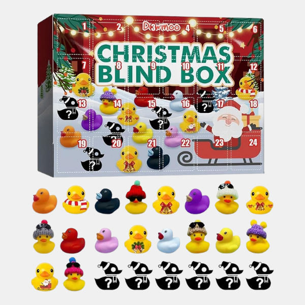 Kerst Rubber Duck Adventskalender 24 Dagen Vol Feestplezier voor Kinderen-Advent calendar-DeWoonVallei-DeWoonVallei
