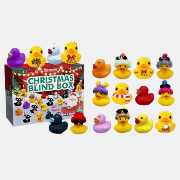 Kerst Rubber Duck Adventskalender 24 Dagen Vol Feestplezier voor Kinderen-Advent calendar-DeWoonVallei-DeWoonVallei