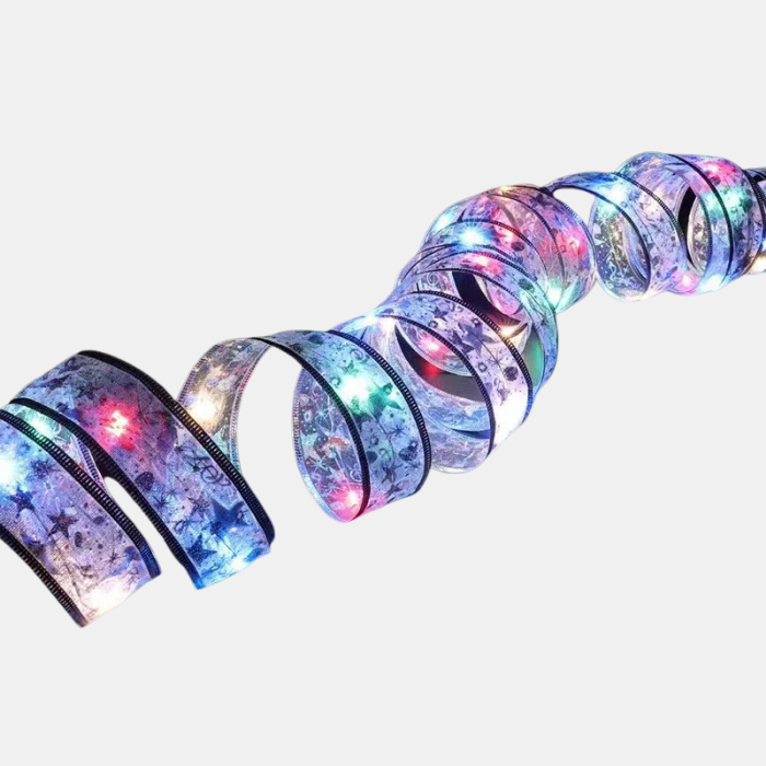 LED Kerstlint met Verlichting – Waterbestendige Decoratieve Sfeerverlichting voor Binnen en Buiten-DeWoonVallei-Zilver lint-Multi-10M 100LED-DeWoonVallei