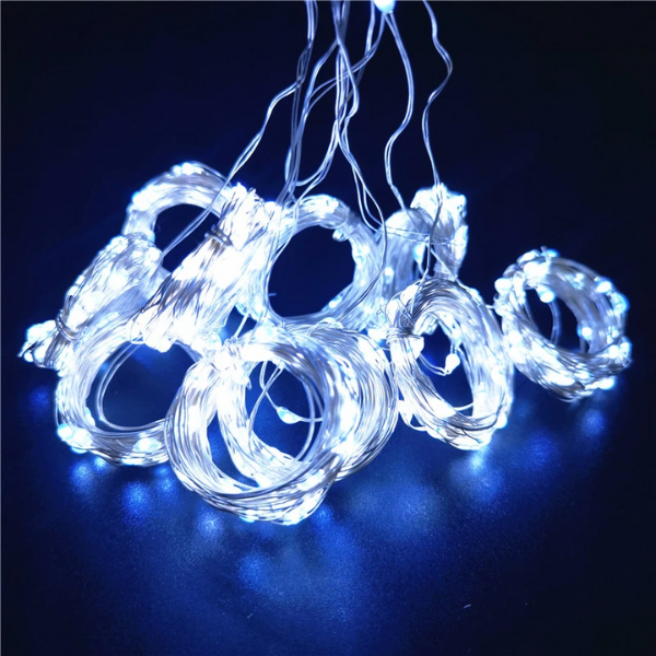 LED Lichtgordijn 3x3m – Warm Witte Verlichting met 8 Lichtstanden voor Feestelijke Sfeer Binnen & Buiten-DeWoonVallei-DeWoonVallei