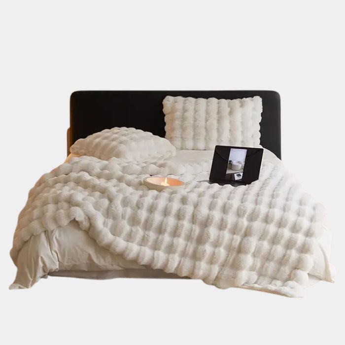 Luxe Pluche Wasbare Deken – Warm, Ademend & Hypoallergeen Comfort-Home Decor-DeWoonVallei-Wit-100x160 cm-DeWoonVallei