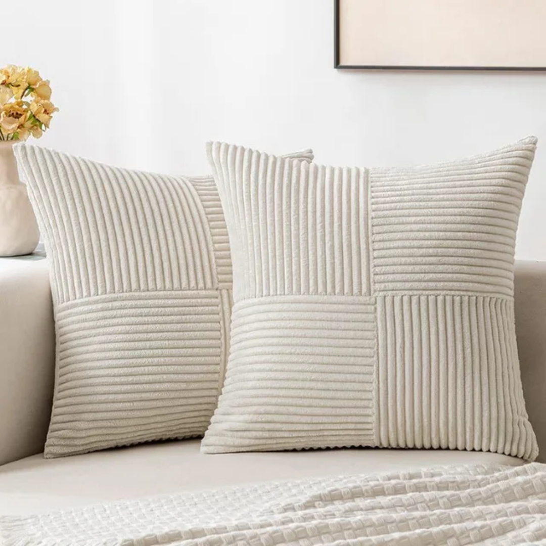 Luxe Sierkussen – Zachte Pluche Comfort & Tijdloze Stijl voor Woonkamer of Slaapkamer-DeWoonVallei-Beige-DeWoonVallei
