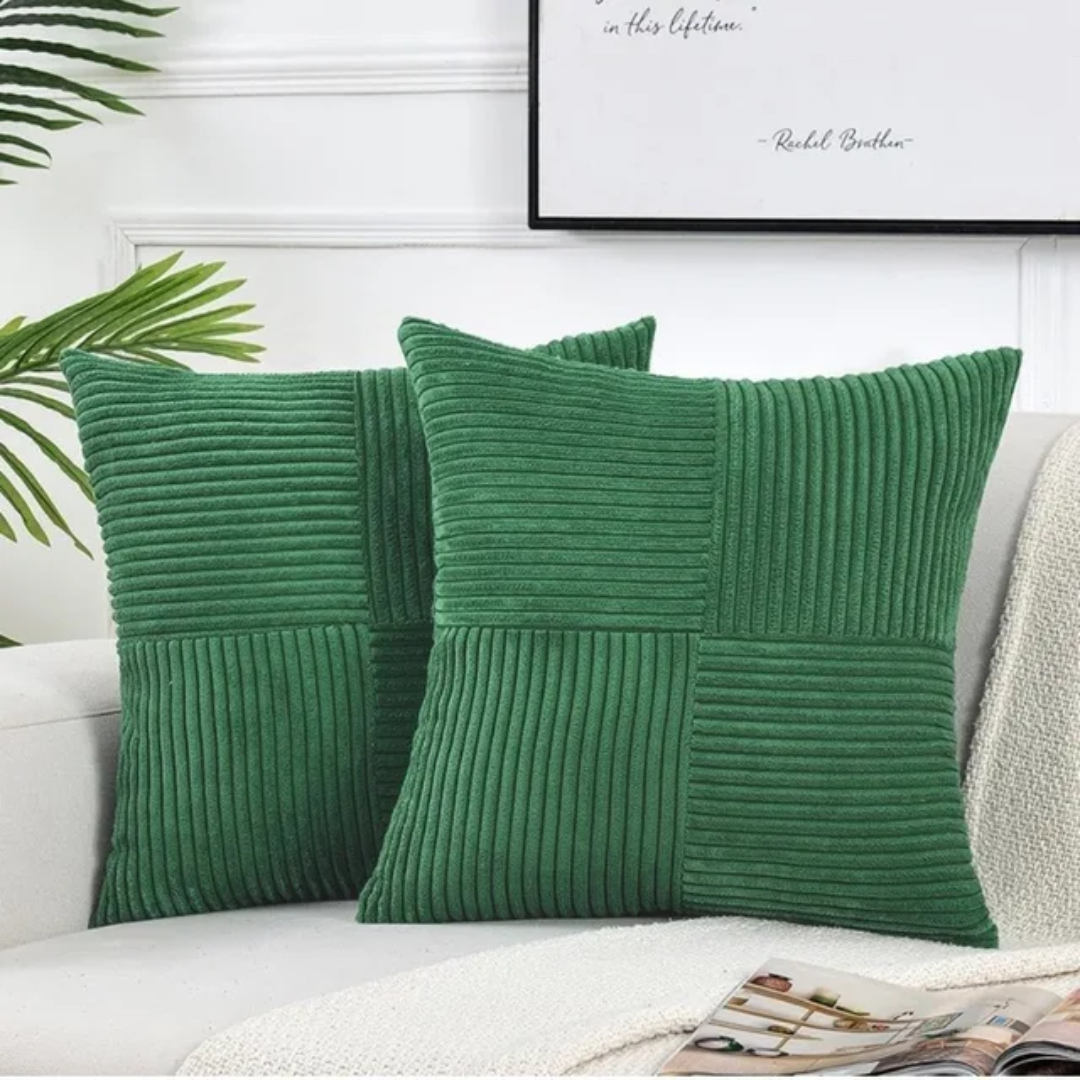 Luxe Sierkussen – Zachte Pluche Comfort & Tijdloze Stijl voor Woonkamer of Slaapkamer-DeWoonVallei-Groen-DeWoonVallei