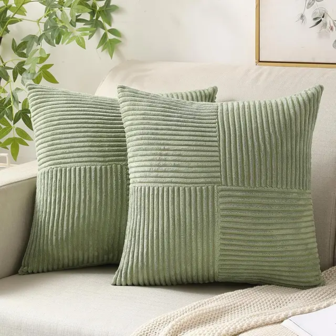 Luxe Sierkussen – Zachte Pluche Comfort & Tijdloze Stijl voor Woonkamer of Slaapkamer-DeWoonVallei-Lichtgroen-DeWoonVallei
