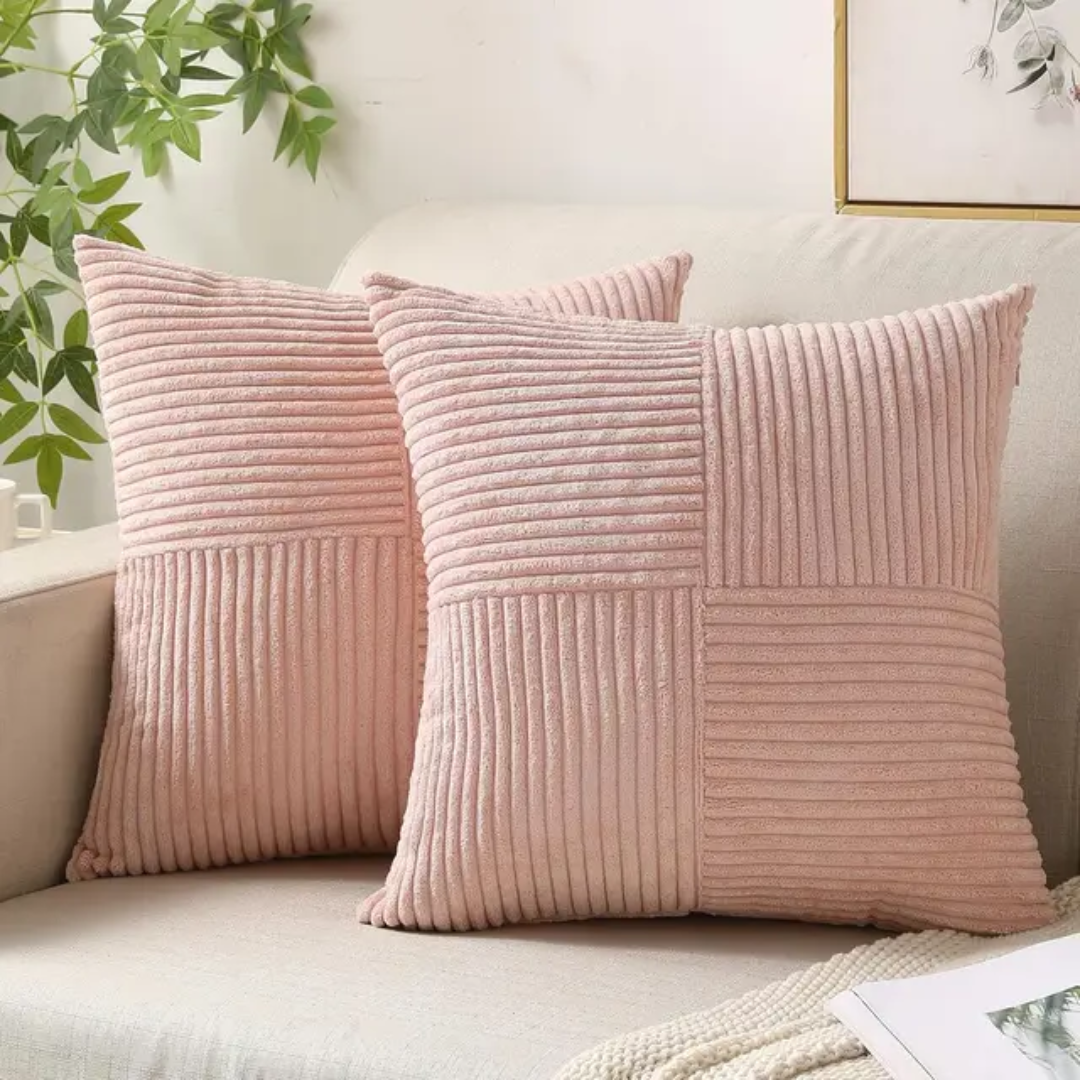 Luxe Sierkussen – Zachte Pluche Comfort & Tijdloze Stijl voor Woonkamer of Slaapkamer-DeWoonVallei-Roze-DeWoonVallei