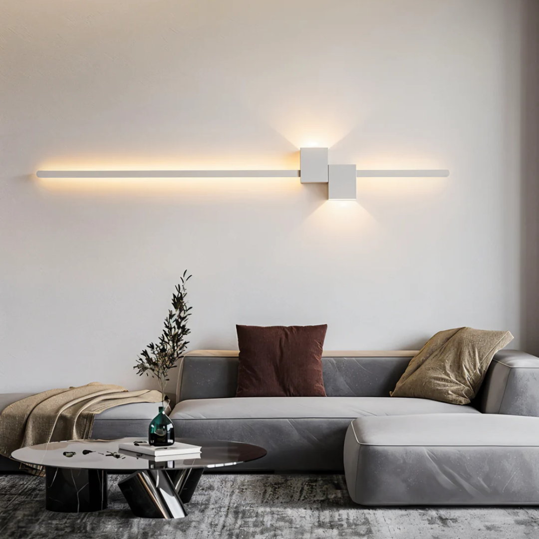 Minimalistische LED Wandlamp – Strak Design & Sfeervolle Verlichting voor Elke Ruimte-DeWoonVallei-Wit-60 cm-DeWoonVallei