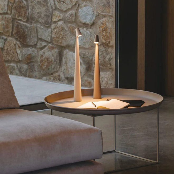 Minimalistische Oplaadbare LED Tafellamp – Warm Licht, Touchbediening en Elegant Design-Home & Garden-DeWoonVallei-DeWoonVallei