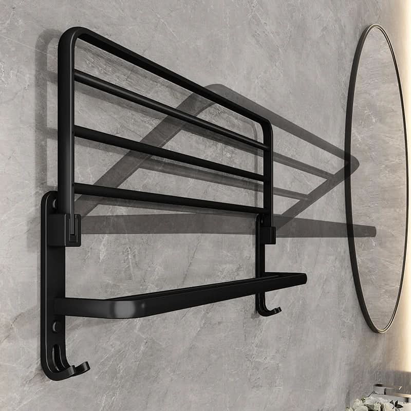 Moderne Aluminium Opklapbare Handdoekhouder voor Ruimtebesparende Elegantie-Bathroom-DeWoonVallei-DeWoonVallei