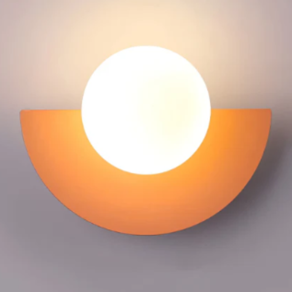 Moderne Gebogen Wandlamp met Elegante Zachte Gloed-Wall Light-DeWoonVallei-roze-warm licht-DeWoonVallei