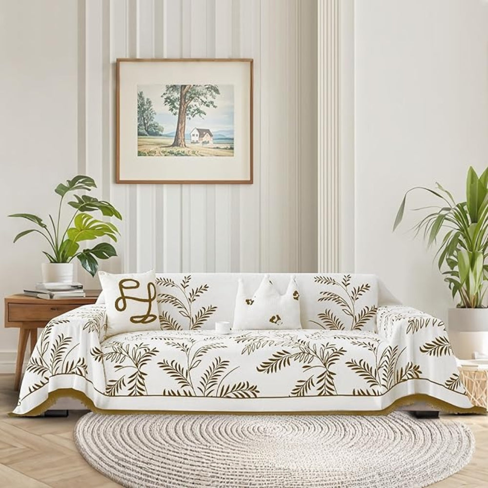 Natuur Chenille Sofahoes - Luxe Textuur & Rustige Woonkamerstijl-Home & Garden-DeWoonVallei-DeWoonVallei