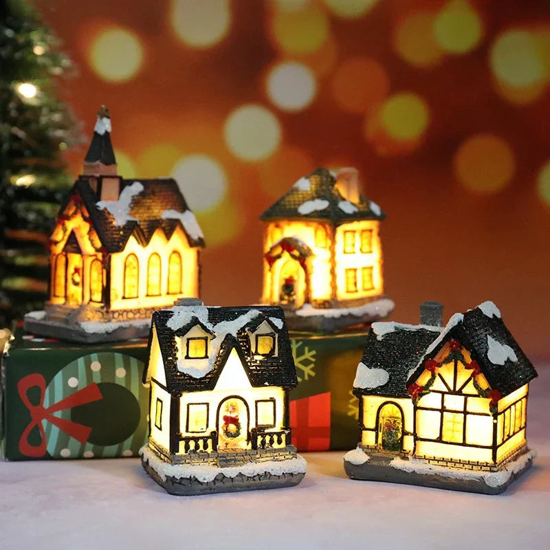 Sfeervol Verlicht Kersthuisje – Warm Wit LED Licht voor een Magische en Gezellige Feestsfeer-DeWoonVallei-DeWoonVallei