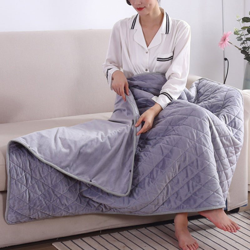 USB Verwarmde Deken - Draagbare Warmte & Comfort Waar Je Ook Bent-Home & Garden-DeWoonVallei-Grijs-DeWoonVallei