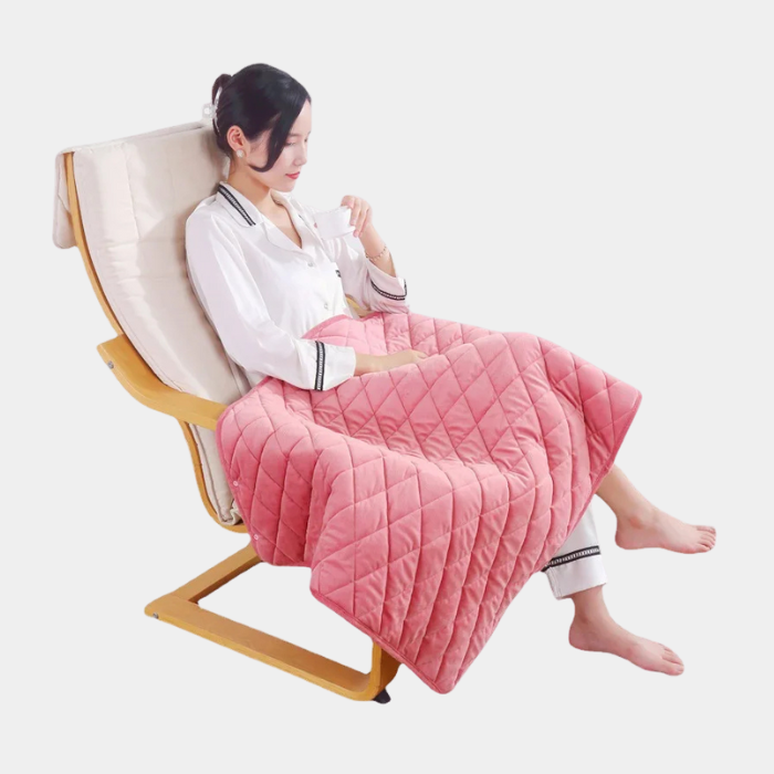 USB Verwarmde Deken - Draagbare Warmte & Comfort Waar Je Ook Bent-Home & Garden-DeWoonVallei-Lichtroze-DeWoonVallei