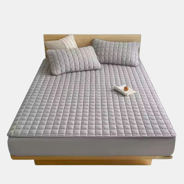 Waterdichte Matrasbeschermer King Size, Koel, Ademend, Hypoallergeen en Geluidloos Matrasovertrek voor Diepe Slaapcomfort-Bedding-DeWoonVallei-Grijs-90x200x30cm (Single bed)-DeWoonVallei