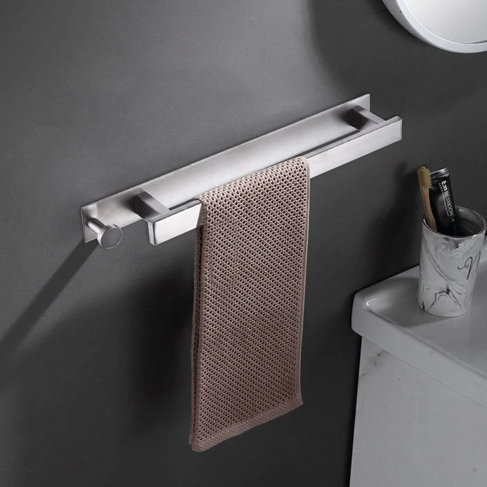 Zelfklevende RVS Handdoekhouder voor Badkamer – Boorvrije Montage & Ruimtebesparend Modern Design-Bathroom-DeWoonVallei-DeWoonVallei