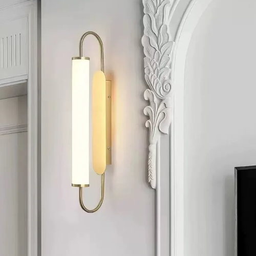 12W Gouden LED Wandlamp Acryl Modern voor Slaapkamer en Badkamer-Wall Light-DeWoonVallei-DeWoonVallei