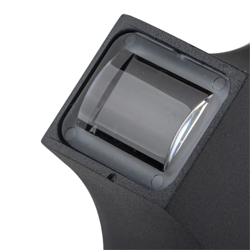 12W LED Buitenwandlamp Cross Laser Waterdicht Up Down Warm Wit Zwarte Afwerking-Wall Light-DeWoonVallei-DeWoonVallei