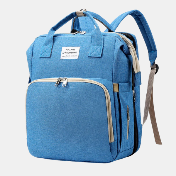 2-in-1 Babydraagrugzak voor Reizen met Extra Grote Inhoud-kids bag-DeWoonVallei-Blauw-DeWoonVallei