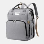 2-in-1 Babydraagrugzak voor Reizen met Extra Grote Inhoud-kids bag-DeWoonVallei-Grijs-DeWoonVallei